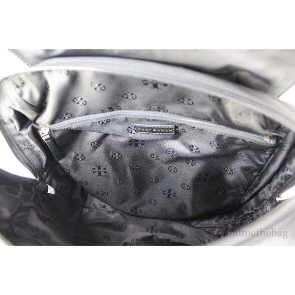 NWT Tory Burch Medium Black Nylon Baby Backpack Carryall Diaper Bag Bookbag NEW - Picture 5 of 8